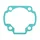 JOINT D'EMBASE/CYLINDRE SCOOT ADAPTABLE SCOOTER CHINOIS / SYM 50 ORBIT 2 / KYMCO 50 AGILITY, VITALITY, SUPER 8, PEOPLE 2T (VENDU A L'UNITE) - -SELECTION P2R-