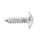 FAIRING FASTENER SCREW Ø 5 x 15 mm CHROME (SOLD PER UNIT).