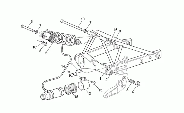 Bras oscillant et suspension ar.