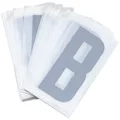 LETTRE PLAQUE PVC MOTO/SCOOTER 45mm  B  (VENDU PAR 10)