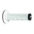 REVETEMENT POIGNEE PROGRIP MOTO OFF ROAD 802 DOUBLE DENSITE SOFT TOUCH NOIR/BLANC CREME CLOSED END 118mm (CROSS/MX) (PAIRE)