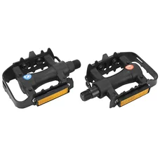PEDALE VTT RESINE P2R NOIR CAGE ALU NOIR 9/16" (PAIRE)