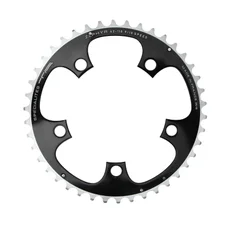 CHAINRING FOR ROAD BIKE- 5 Arms- 40T.Ø 110  -OUTER- ALUMINIUM BLACK- 7075 TA ZEPHYR    (SHIMANO TYPE) 9/10Speed.