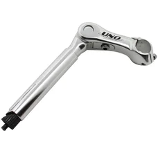 QUILL STEM FOR URBAN BIKE-  NEWTON -ADJUSTABLE- Ø22,2mm L 105mm SILVER  - FOR BAR Ø 25.4mm