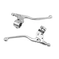 LEVERS KIT FOR MOPED - ALU POLISHED LONG M90 (PAIR)  -SELECTION P2R-