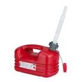 JERRYCAN FOR FUEL -  PRESSOL PE - WITH FLEXIBLE SPOUT  5L - RED