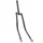 FORK- FOR URBAN BIKE 650B STEEL CHROME - RIGID CURVED - THREADED STEERER Ø 22,2mm (cone Ø26,4)