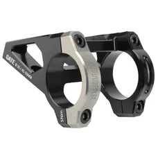 POTENCE VTT SWITCH GATE ALU CNC NOIR/GRIS CINTRE 35mm DH REGLABLE ENTRE 45 / 50 mm -INCLUS PLAQUE FIXATION