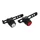 ECLAIRAGE VELO USB KIT NEWTON 22B SUR CINTRE/TIGE DE SELLE LEDS NOIR (LIVRE AVEC FIXATIONS) - RECHARGEABLE USB (AVANT 38LUMENS ET ARRIERE 15LUMENS)