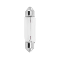 LIGHT BULB 12V  5W STANDART C5W FOOT SV8,5-8 (TUBULAR) CLEAR (TAIL+BRAKE LIGHT) (SOLD PER UNIT)  -OSRAM-