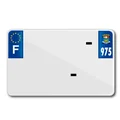 PLAQUE IMMATRICULATION MOTO TIFLEX ALU PREPERCEE 210x130 DEP.975 VIERGE (VENDU PAR 10)