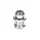 JEU DIRECTION FILETE 1" (PIVOT FOURCHE 22,2 INTERIEUR/30.0 EXTERIEUR/CONE 26,4) ERGOTEC S101GK ACIER CHROME A BILLE