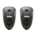 SIDE PADS REPLAY FOR SCOOT MBK 50 STUNT AV/YAMAHA 50 SLIDER - FRONT- BLACK WITH WHITE LEDS (X2)