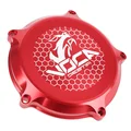 COUVERCLE EMBRAYAGE 50 A BOITE VOCA RACING POUR MINARELLI 50 AM6 / RIEJU 50 MRT / BETA 50 RR / SHERCO 50 SM-R, SE-R ALU CNC ROUGE