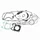 JOINT MOTEUR MAXISCOOTER ADAPTABLE HONDA 125 PCX >2012  (POCHETTE COMPLETE)  -ARTEIN-