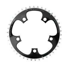 CHAINRING FOR ROAD BIKE- 5 Arms- 42T.Ø 110  -OUTER- ALUMINIUM BLACK- 7075 TA ZEPHYR    (SHIMANO TYPE) 9/10Speed.