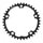 CHAINRING FOR ROAD BIKE-5 arms- 39T. Ø130 "INNER" DURAL BLACK STRONGLIGHT(SHIMANO TYPE 8/9 Speed)