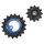 GALET DERAILLEUR AOPW TRIPEAK 12-18 DENTS CERAMIQUE 11x2V. SHIMANO ULTEGRA R8000GS / 105 R7000GS BLEU FONCE (JEU DE 2) (GARANTIE 4 ans)