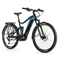 VELO ELECTRIQUE/VAE VTC 29 LEADER FOX AXEN TOUT SUSPENDU HOMME BLEU MAT 10V MOTEUR CENTRAL PANASONIC GX ULTIMATE 36V 90Nm BATTERIE 20Ah (CADRE 21,5'' - H55cm - XL - POUR ADULTE DE 185cm à plus)