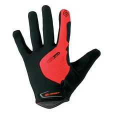 ADULT CYCLING GLOVE- LONG - GIST HERO (For MTB) GEL RED  M (PAIR) TOUCHSCREEN FUNCTION-5532