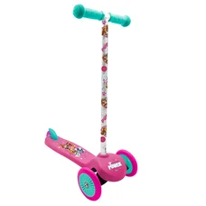 TROTTINETTE ENFANT DISNEY 3 ROUES PAW PATROL ROSE PLIABLE ET REGLABLE AVEC FREIN ROUE ARRIERE (PAT PATROUILLE)