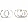 PISTON RING FOR MAXISCOOTER  125 CHINESE 4STROKE- GY6 152QMI (Ø 52,4mm)  -SELECTION P2R-