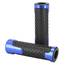 REVETEMENT POIGNEE AVOC MOTO ON ROAD ANTIDERAPANTE ADAPTABLE YAMAHA 700 MT-07 BLEU ANODISE OPEN END (PAIRE)