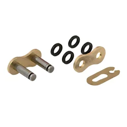 CHAIN QUICK LINK - STANDARD CLIP  428  GOLD  (CHAIN TYPE A428XMR-G)  (OEM SPECIFICATIONS)  -AFAM-