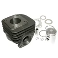 CYLINDER FOR SCOOT MBK 50 BOOSTER, STUNT/YAMAMA 50 BWS, SLIDER  -P2R CAST IRON + GRAPHITE PISTON-