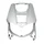 FRONT SHIELD - "PIAGGIO GENUINE PART" GILERA 50-125 RUNNER 2008> GREY 760/B  -65498500H4-