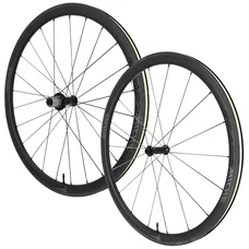 ROUES ROUTE PATIN BLOCAGE 700 MICHE RE.ACT 38 CARBONE NOIR CASSETTE SHIMANO SH 12/11/10V HAUTEUR/PROFIL 38 mm (PAIRE) - TUBELESS READY