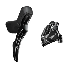 FREIN A DISQUE ROUTE HYDRAULIQUE SHIMANO 105 ARRIERE R7120 12V.  NOIR (LEVIER/MANETTE AVEC ETRIER BR-R7170+DURITE ASSEMBLE 1000mm)
