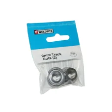 WHEEL NUT FOR BICYCLE - 9X100 (PAIR ON CARD)  -WELDTITE-