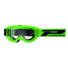 MASQUE/LUNETTES CROSS PROGRIP 3300 TR VISION GO VERT MAT ECRAN TRANSPARENT ANTI-RAYURES/ANTI U.V./ANTI-BUEE (HOMOLOGUE CE-EN-N- AC-96025 REV.2)