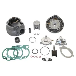 HAUT MOTEUR 50 A BOITE ATHENA POUR MINARELLI 50 AM6/MBK 50 X-POWER, X-LIMIT/YAMAHA 50 TZR, DTR/PEUGEOT 50 XPS/RIEJU 50 RS1/BETA 50 RR/APRILIA 50 RS 1995>2005 (AVEC VALVE ECHAPPEMENT)