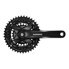 PEDALIER VTT SHIMANO  7/8V. TY501 NOIR 170mm 42-34-24  (BOITIER 122mm) (MONTAGE ATELIER)