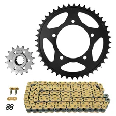 KIT CHAINE ADAPTABLE APRILIA 750 SHIVER 2008>2012, SHIVER GT 2009>2010, SHIVER RAE 2010>2015, SHIVER RA 2007>2010  525  16x44  (DIAM COURONNE 100/120/10.25)  (DEMULTIPLICATION ORIGINE)  -AFAM-