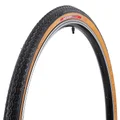 TYRE FOR URBAN BIKE- 650 X 35B DELI S-172 BLACK/BROWN RIGID ANTI-PUNCTURE REINFORCED- 2.5mm (27,5 x 1,40) (35-584)