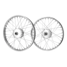 JANTE/ROUE CYCLO 17" 1,4x17 A RAYON POUR PEUGEOT 103 VOGUE AVANT/ARRIERE 36 TROUS (PAIRE)  -SELECTION P2R-