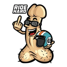 AUTOCOLLANT/STICKER LETHAL THREAT MINI RIDE HARD (60x80mm)