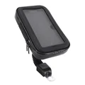 SMARTPHONE HOLDER - UNIVERSAL KIT WITH BRACKET ON HANDLEBAR or MIRROR LEG  - Size L (15,5 x 8,5 cm)  -P2R-