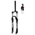 FOURCHE VTT 29 " ZOOM VAXA 28 NOIR REGLABLE/BLOCABLE AU GUIDON DEB. 100MM PIVOT LISSE 295mm 1''1/8-28,6 EXTERIEUR COMPATIBLE DISQUE
