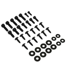 VIS DE CARROSSERIE/CARENAGE/CAPOTAGE REPLAY ACIER POUR MBK 50 OVETTO/YAMAHA 50 NEOS NOIR (KIT)