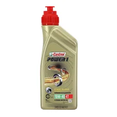 OIL FOR 4 STROKE ENGINE CASTROL POWER 1 4T  10W-40 (1 L)  (PART SYNTHETIC) -RECOMMENDED BY PIAGGIO