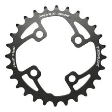 PLATEAU VTT 4BRA D.64 POUR SHIMANO XT M785 STRONGLIGHT DOUBLE 28DTS INTERIEUR NOIR (POUR EXTERIEUR 40/42DTS) NON FILETE - EPAISSEUR 3.5mm 10V.