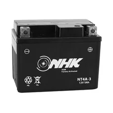 BATTERIE 12V  5 Ah NT4A-3 NHK FA SANS ENTRETIEN PRETE A L'EMPLOI (Lg114xL71xH86mm) (ACTIVEE EN USINE - QUALITE PREMIUM - EQUIVALENT YT4A-3 / SLA / GEL)