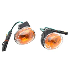 CLIGNOTANT SCOOT ADAPTABLE MBK 50 BOOSTER 2004>/YAMAHA 50 BWS 2004>/KEEWAY 50 HURRICANE, FOCUS AV TRANSPARENT/CARBONE (HOMOLOGUE CE) (PAIRE)  -REPLAY-