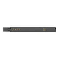 WERA 800 S 1/4 - SLOTTED BIT FOR IMPACT SCREWDRIVER 1,0 x 5,5 mm L 70 mm  (sold per unit)   -German tools for workshop.