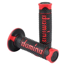 GRIP- DOMINO ORIGINAL- OFF ROAD A260 BLACK/RED (120 mm) (PAIR)  -