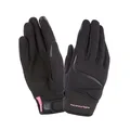 GLOVES- SPRING/SUMMER TUCANO FOR LADY- MIKY BLACK  T 8,5 (L)  (APPROVED EN13594:2015CE) (TOUCH SCREEN FUNCTION)